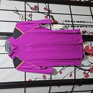 Jofit Eclipse 1/2 Sleeve Mock Shirt‎ Size Medium NWT